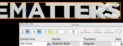 Changing the font